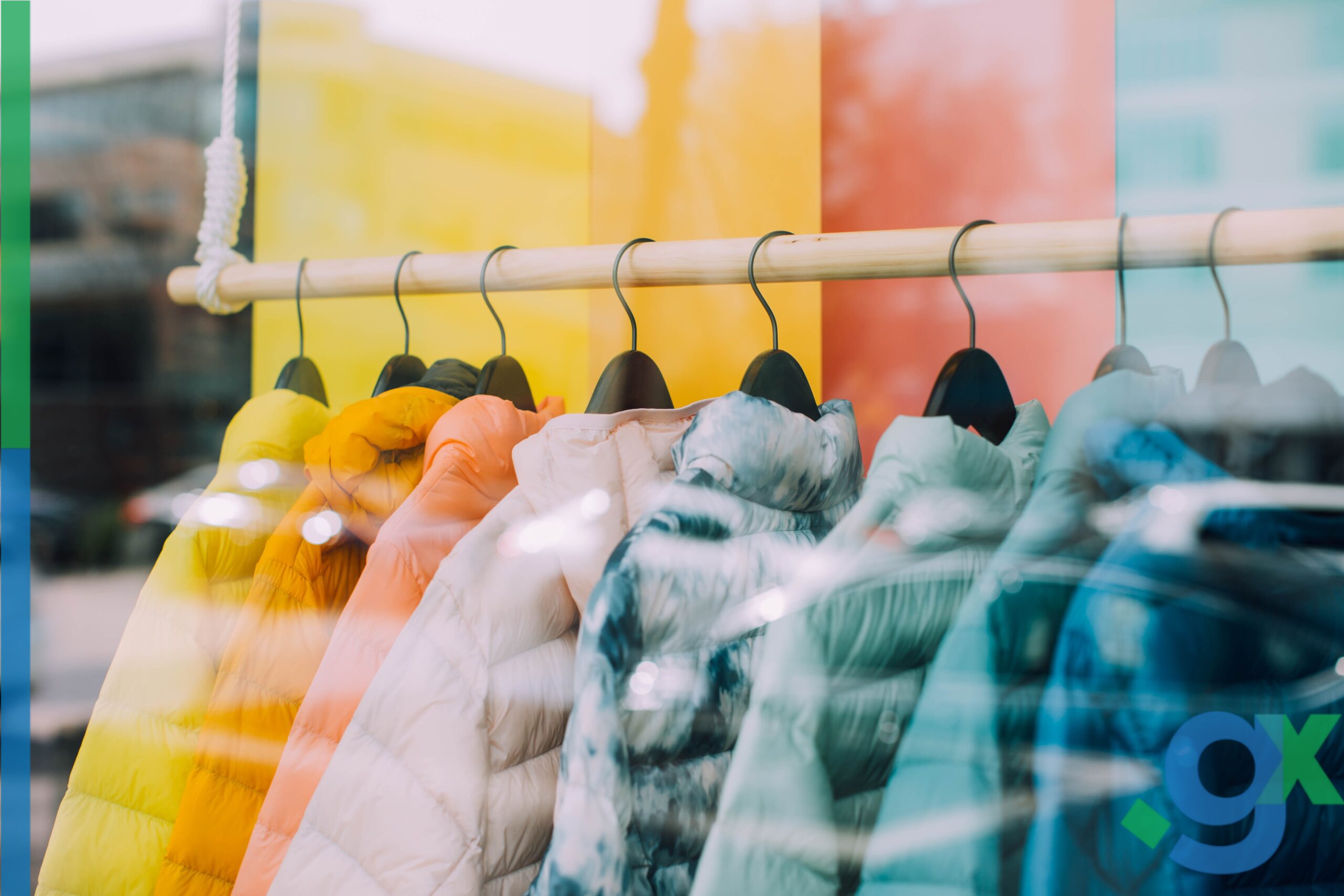 picture of coats in a shop